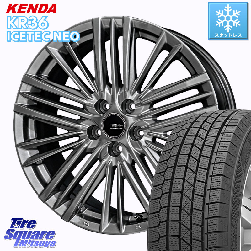 KENDA KR36 ICETEC NEO 2025年製 アイステックネオ ケンダ スタッドレス ミツヤ 225/55R17 KYOHO TAYLOR TL-1 平座仕様(レクサス・トヨタ専用) ホイール 17インチ 17 X 6.5J +40 5穴 114.3 10系アルファード