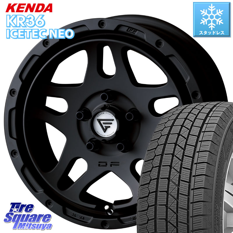 KENDA KR36 ICETEC NEO 2025年製 アイステックネオ ケンダ スタッドレス ミツヤ 225/50R17 DELTA FORCE OVERLANDER ホイール 17インチ 17 X 7.0J +32 5穴 114.3