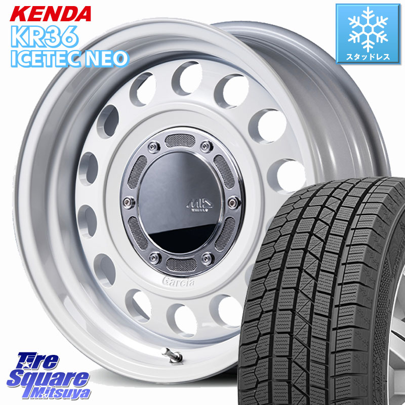 KENDA KR36 ICETEC NEO 2025年製 アイステックネオ ケンダ スタッドレス ミツヤ 165/55R14 MANARAY MID GARCIA CISCO Type2 ホイール 14インチ 14 X 4.5J +45 4穴 100 ハイゼット アゲトラCustom車用※軽自動車専用ホイール※