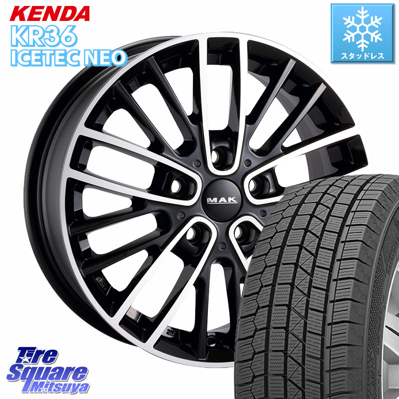 KENDA KR36 ICETEC NEO 2025年製 アイステックネオ ケンダ スタッドレス ミツヤ 225/55R18阿部商会 MAK CHELSE ホイール 18インチ 18X7.5J(MINI U25) 50 5穴 112 MINI ミニ カントリーマン U25※ホイール注文時は「TRIM」種別を必ずお知らせください｜タイヤスクエアミツヤ