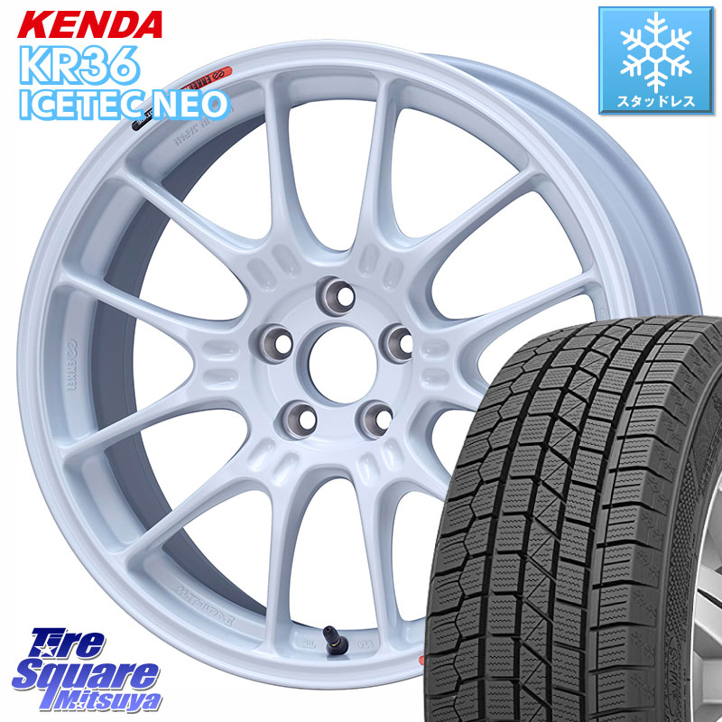 KENDA KR36 ICETEC NEO 2025年製 アイステックネオ ケンダ スタッドレス ミツヤ 225/45R17ENKEI Racing GTC02 For GR86 / BRZ Cup ホイール 17インチ 17X7.5J 44 5穴 100 カローラスポーツ BRZ/86/GR86 GR 86 ハチロク 86 ハチロク｜タイヤスクエアミツヤ