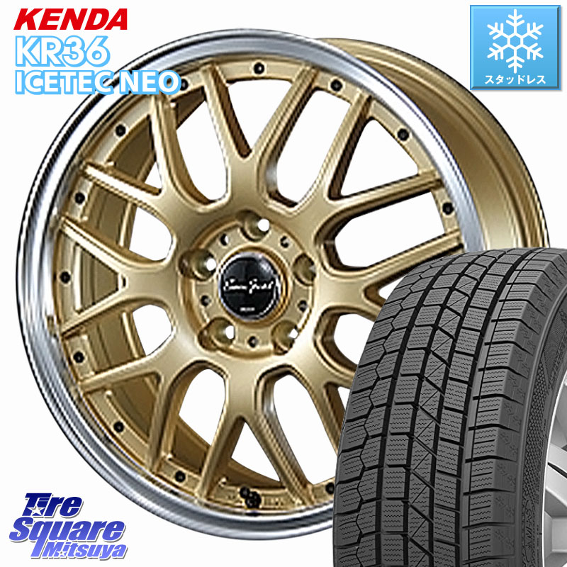 KENDA KR36 ICETEC NEO 2025年製 アイステックネオ ケンダ スタッドレス ミツヤ 215/70R16 BLEST EuroSport Type815 ホイール 16インチ 16 X 6.0J +43 5穴 100