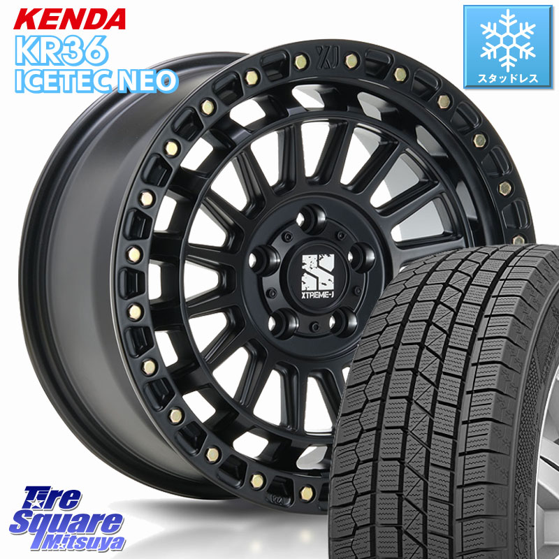 KENDA KR36 ICETEC NEO 2025年製 アイステックネオ ケンダ スタッドレス ミツヤ 225/50R17 MLJ XJ08 XTREME-J ホイール 17インチ 17 X 7.5J +42 5穴 114.3