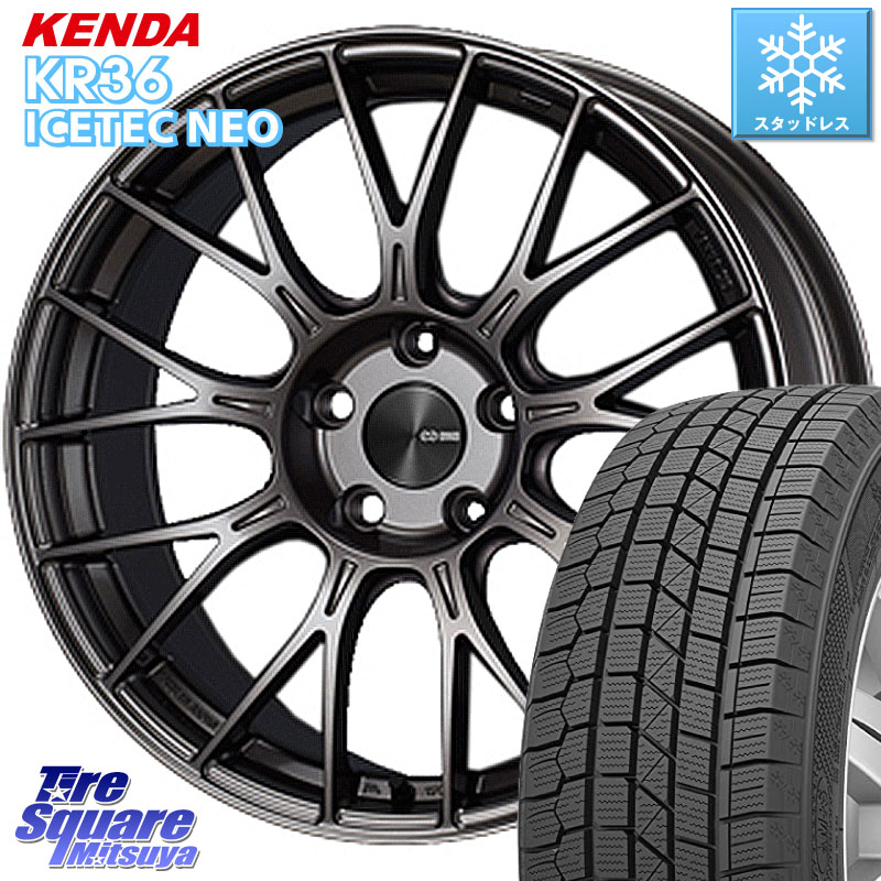 KENDA KR36 ICETEC NEO 2025年製 アイステックネオ ケンダ スタッドレス ミツヤ 225/55R18ENKEI エンケイ PerformanceLine PFM1 18インチ 18X8.0J 45 5穴 114.3 デリカD:5 SL系フォレスター エクリプスクロス｜タイヤスクエアミツヤ