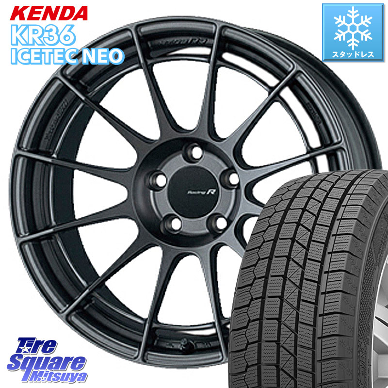 KENDA KR36 ICETEC NEO 2025年製 アイステックネオ ケンダ スタッドレス ミツヤ 225/45R18ENKEI エンケイ Racing Revolution NT03RR GM ホイール 18X8.5J 35 5穴 114.3｜タイヤスクエアミツヤ