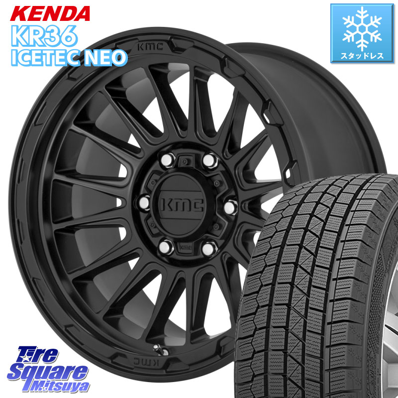 KENDA KR36 ICETEC NEO 2025年製 アイステックネオ ケンダ スタッドレス ミツヤ 225/50R17KMC KM542 Impact ホイール 17インチ 17X8.0J 35 5穴 114.3|タイヤスクエアミツヤ