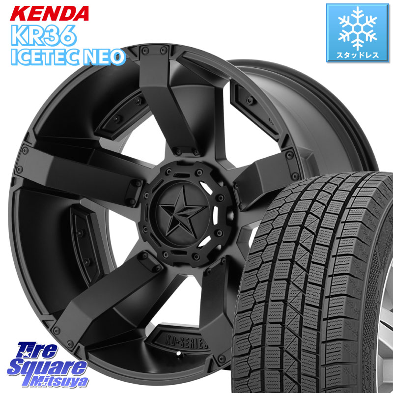 KENDA KR36 ICETEC NEO 2025年製 アイステックネオ ケンダ スタッドレス ミツヤ 215/60R17 KMC XD811 ROCKSTAR2 ホイール 17インチ ロックスター2 17 X 8.0J +35 5穴 114.3 20系アルファード
