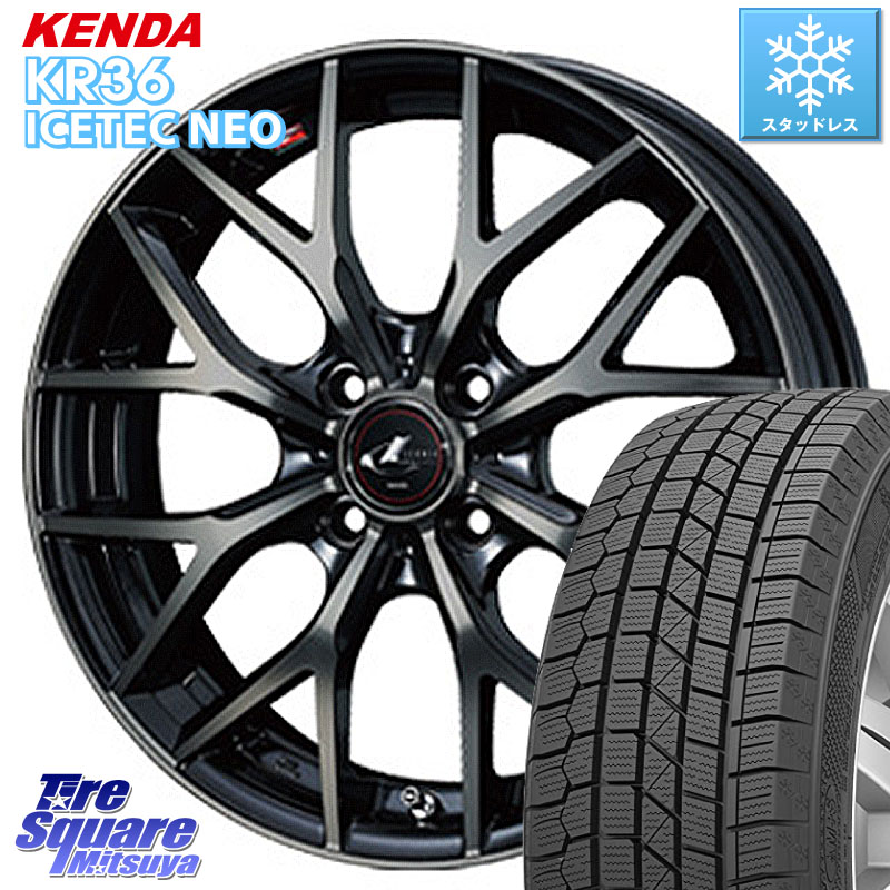 KENDA KR36 ICETEC NEO 2025年製 アイステックネオ ケンダ スタッドレス ミツヤ 215/70R16 WEDS レオニス MX ウェッズ Leonis ホイール 16インチ 16 X 6.0J +42 4穴 100