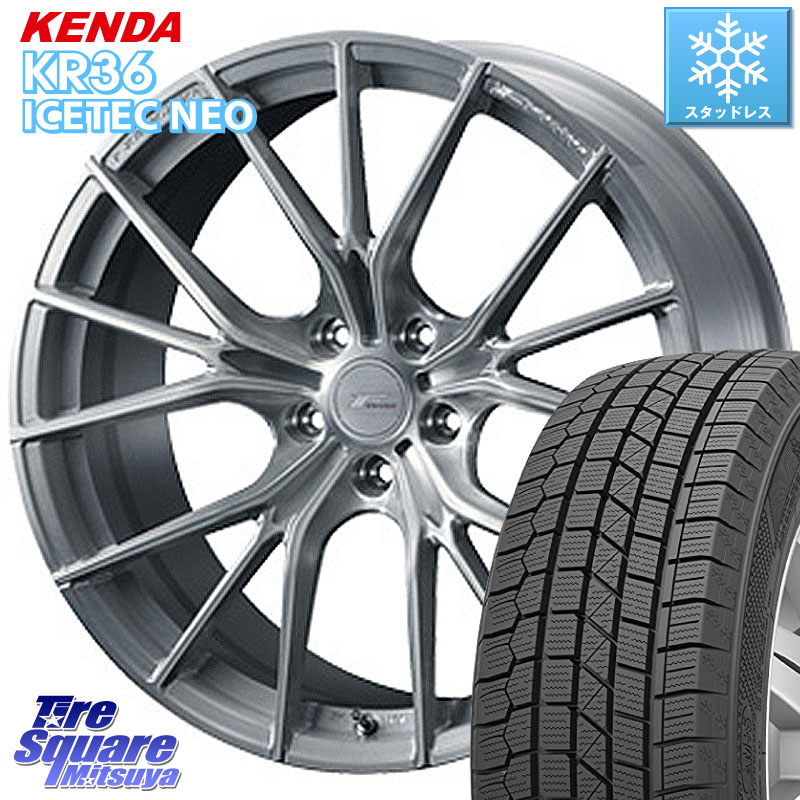 KENDA KR36 ICETEC NEO 2025年製 アイステックネオ ケンダ スタッドレス ミツヤ 225/45R18WEDS F ZERO FZ-1 FZ1 鍛造 FORGED ホイール18インチ エフゼロ 18X7.5J 45 5穴 100｜タイヤスクエアミツヤ