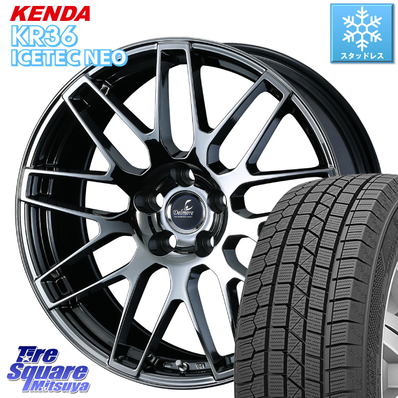 KENDA ケンダ KR36 ICETEC NEO アイステックネオ 2024年製 スタッドレス ミツヤ 235/55R18 WEDS 39247 Delmore デルモア LC.S 平座仕様(レクサス車専用) 18 X 8.0J +45 5穴 114.3