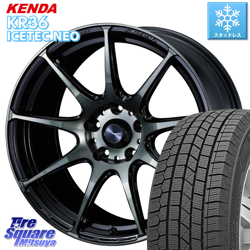 KENDA KR36 ICETEC NEO 2025年製 アイステックネオ ケンダ スタッドレス ミツヤ 225/50R17 WEDS ウェッズ スポーツ SA99R SA-99R WBC 17インチ 17 X 7.5J +45 5穴 114.3 WRX S4(VBH)