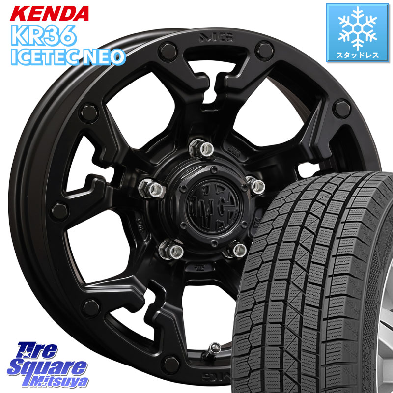 KENDA KR36 ICETEC NEO 2025年製 アイステックネオ ケンダ スタッドレス ミツヤ 215/70R16CRIMSON クリムソン GOLEM ゴーレム 16インチ 16X5.5J 20 5穴 139.7 ジムニー専用(要オーバーフェンダー等) AZオフロード カスタムサイズ|タイヤスクエアミツヤ