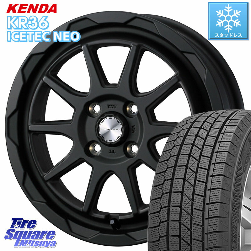 KENDA KR36 ICETEC NEO 2025年製 アイステックネオ ケンダ スタッドレス ミツヤ 215/70R16 WEDS マッドヴァンス 06 MUD VANCE 06 ウエッズ 16インチ 16 X 6.0J +40 4穴 100