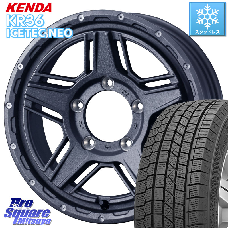 KENDA KR36 ICETEC NEO 2025年製 アイステックネオ ケンダ スタッドレス ミツヤ 215/70R16WEDS 40545 マッドヴァンス07 MUD VANCE 07 16インチ 16X5.5J 22 5穴 139.7 ジムニー専用(要オーバーフェンダー等) AZオフロード カスタムサイズ｜タイヤスクエアミツヤ 75,444円