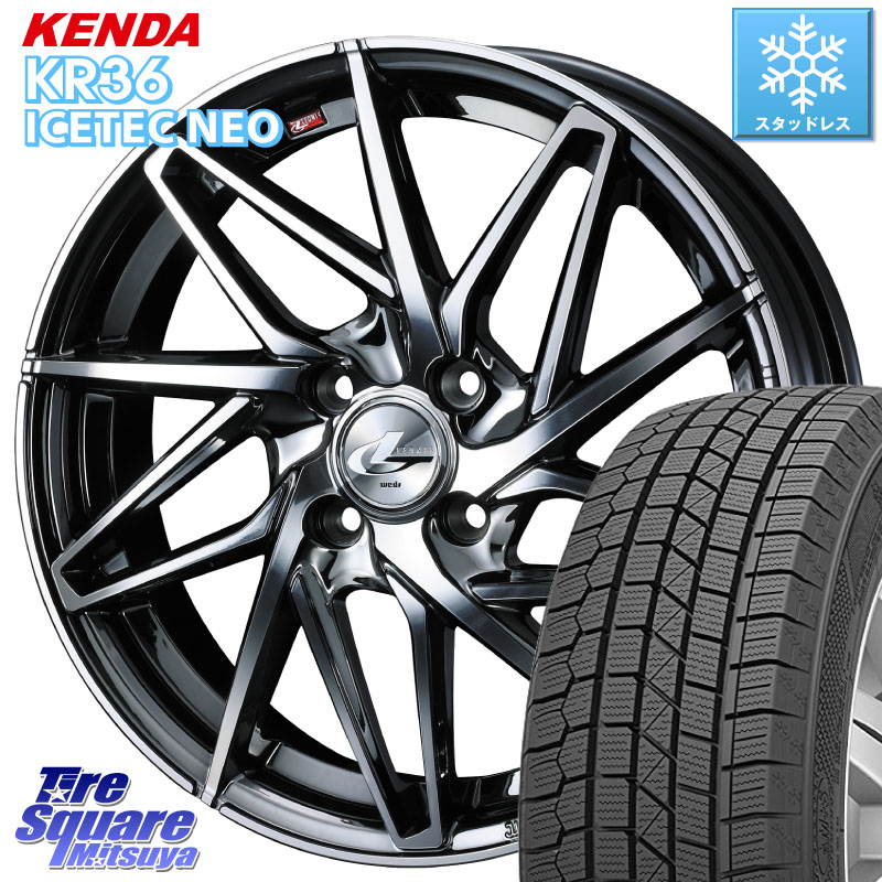 KENDA KR36 ICETEC NEO 2025年製 アイステックネオ ケンダ スタッドレス ミツヤ 215/70R16 WEDS 40575 レオニス LEONIS IT 16インチ 16 X 6.0J +42 4穴 100
