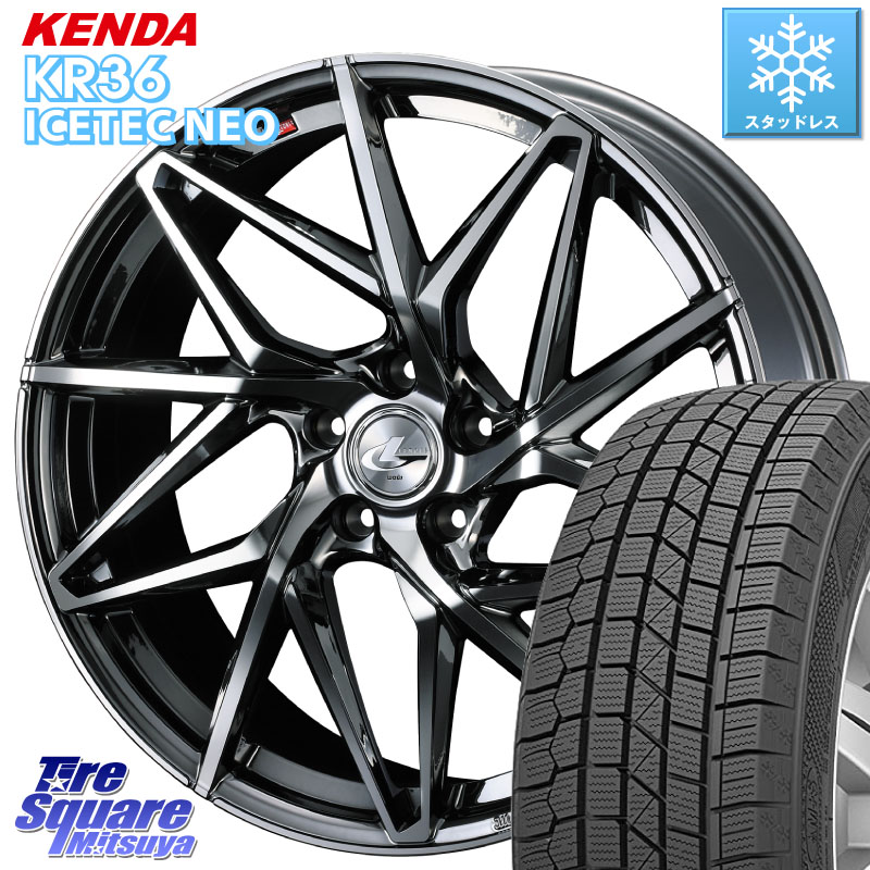 KENDA ケンダ KR36 ICETEC NEO アイステックネオ 2024年製 スタッドレス ミツヤ 235/55R18WEDS 40609 レオニス LEONIS IT 18インチ 18X7.0J 47 5穴 114.3 T32エクストレイル CX-5 CX-8 BT5レガシィアウトバック|タイヤスクエアミツヤ