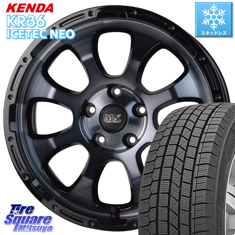 KENDA KR36 ICETEC NEO 2025年製 アイステックネオ ケンダ スタッドレス ミツヤ 215/70R16 HotStuff マッドクロス GRACE グレイス BKC 5H ホイール 16インチ 16 X 7.0J +38 5穴 114.3 デリカD:5