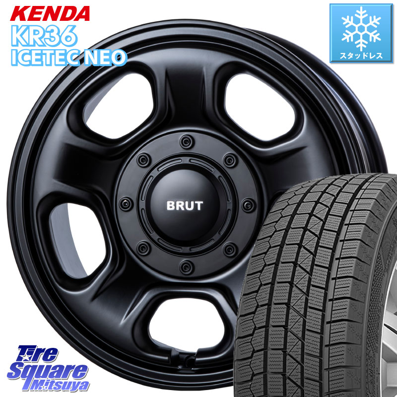 KENDA KR36 ICETEC NEO 2025年製 アイステックネオ ケンダ スタッドレス ミツヤ 215/70R16 BRUT ブルート BR-33 BR33 ホイール 16インチ 16 X 6.5J +30 5穴 114.3 デリカD:5