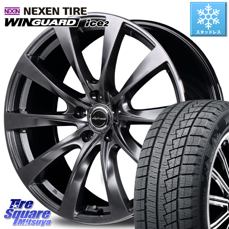 NEXEN WINGUARD ice2 2025年製 スタッドレス ミツヤ ネクセン ウィンガードアイス2 235/45R18MANARAY MOTION2 平座仕様(トヨタ・レクサス専用)MID Lefinada ホイール 18X7.5J 45 5穴 114.3 70系カムリ GS (GS F除く) レクサス｜タイヤスクエアミツヤ