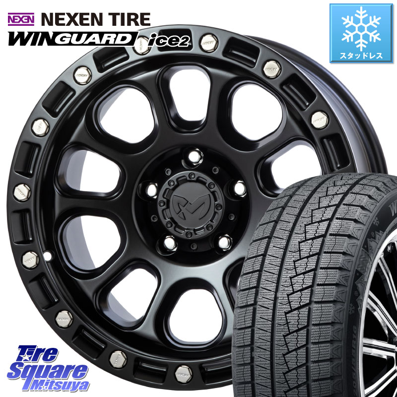 NEXEN WINGUARD ice2 2025年製 スタッドレス ミツヤ ネクセン ウィンガードアイス2 205/55R16 MKW M204 ブラックキャット 16インチ 16 X 7.0J +35 5穴 114.3 GRヤリスRSノーマルキャリパー