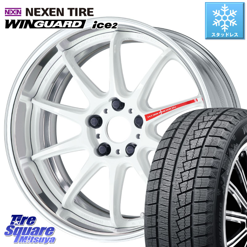 NEXEN WINGUARD ice2 2025年製 スタッドレス ミツヤ ネクセン ウィンガードアイス2 235/45R18 WORK EMOTION ZR10 L Disk AZW 18インチ 2ピース 18 X 8.5J +50 5穴 114.3 CY2アコード 70系カムリ