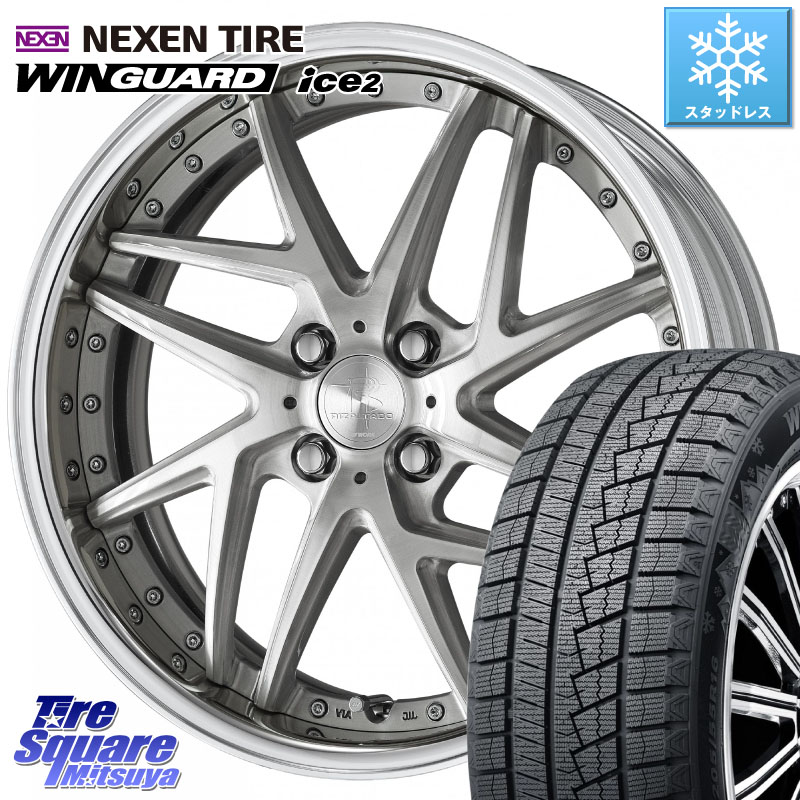 NEXEN WINGUARD ice2 2025年製 スタッドレス ミツヤ ネクセン ウィンガードアイス2 205/55R16 WORK RIZALTADO MESH2 A Disk 16インチ 2ピース 16 X 6.5J +45 4穴 100 E13オーラ