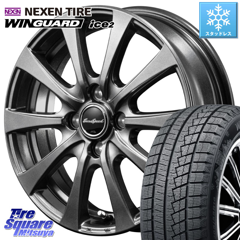 NEXEN WINGUARD ice2 2025年製 スタッドレス ミツヤ ネクセン ウィンガードアイス2 175/70R14 MANARAY MID EuroSpeed G10 ホイール 14インチ 14 X 4.5J +45 4穴 100 Mx27/37/47Sソリオ・デリカD2