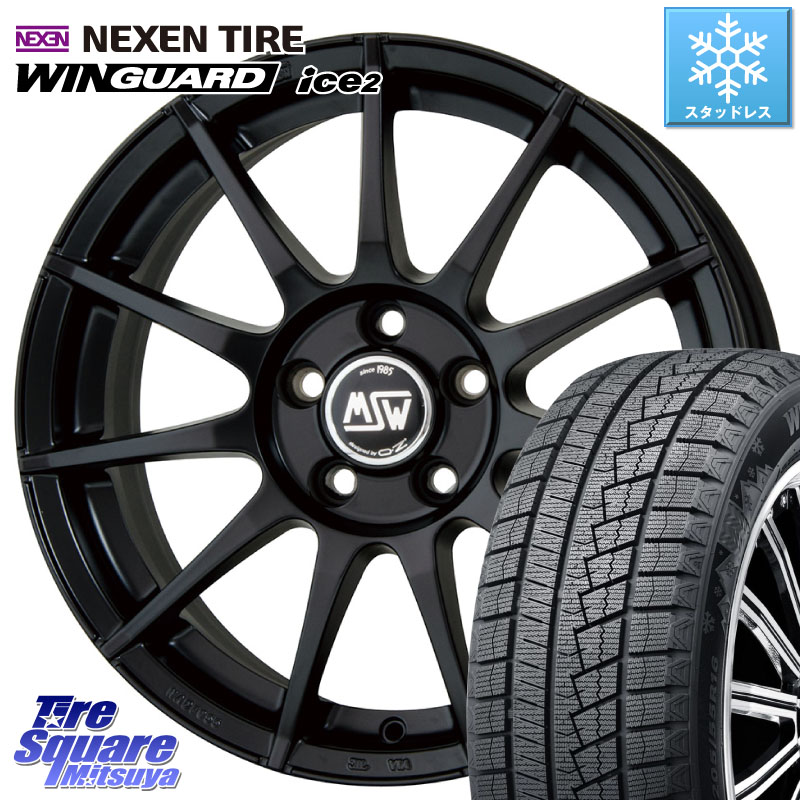 NEXEN WINGUARD ice2 2025年製 スタッドレス ミツヤ ネクセン ウィンガードアイス2 185/65R15 MSW by OZ MSW85-2 ホイール 15インチ 15 X 6.0J(AUDI A1 GBD) +38 5穴 100 アウディ A1 GB系