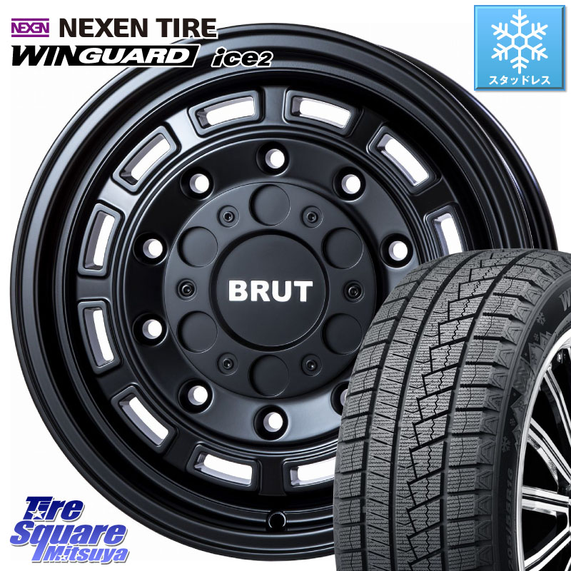 NEXEN WINGUARD ice2 2025年製 スタッドレス ミツヤ ネクセン ウィンガードアイス2 205/55R16 BRUT ブルート BR-70 BR70 ホイール 16インチ 16 X 6.5J +30 5穴 100 210系カローラスポーツ