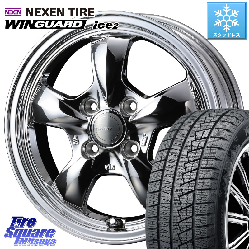 NEXEN WINGUARD ice2 2025年製 スタッドレス ミツヤ ネクセン ウィンガードアイス2 155/65R14 WEDS 41112 GYRAFT 5S グラフト SPT ホイール 14インチ 14 X 4.5J +45 4穴 100 N-BOX デリカミニ2WD タント スペーシア サクラ ハイゼット アゲトラCustom車用※軽自動車専用 56,916円