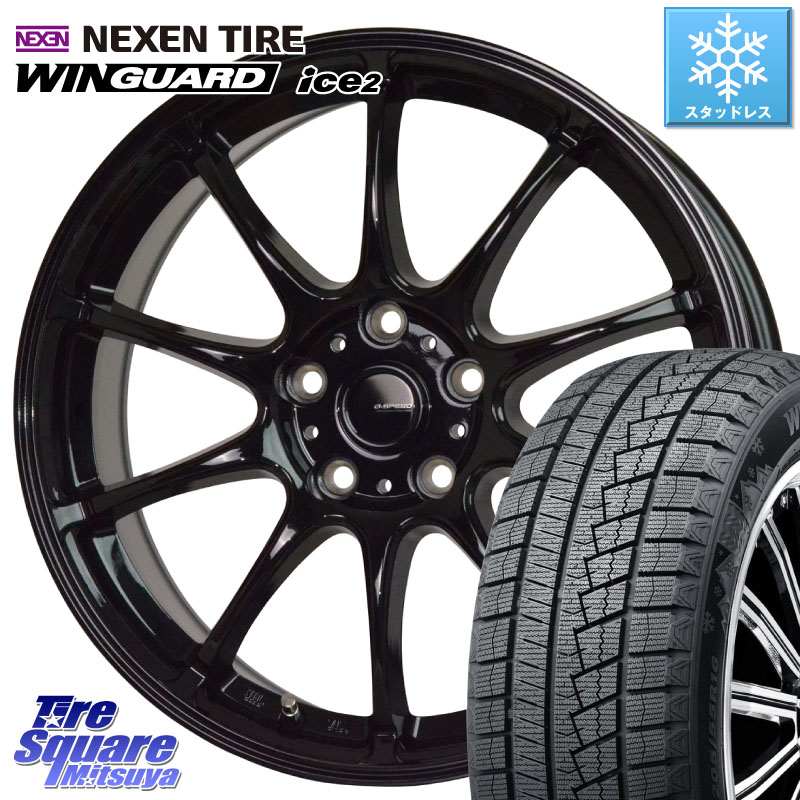 NEXEN WINGUARD ice2 2025年製 スタッドレス ミツヤ ネクセン ウィンガードアイス2 245/45R18 HotStuff G.SPEED G-07 ホイール 18インチ ジースピード 18 X 7.5J +38 5穴 114.3