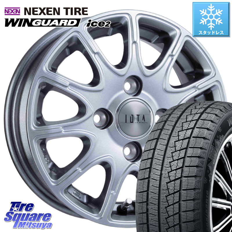 NEXEN WINGUARD ice2 2025年製 スタッドレス ミツヤ ネクセン ウィンガードアイス2 155/65R14阿部商会 TIRADO IOTA イオタ ホイール 14インチ 14X4.5J 45 4穴 100 N-BOX デリカミニ2WD タント スペーシア サクラ ハイゼットアゲトラCustom車用※軽自動車専用ホイール※｜タイヤスクエアミツヤ 35,724円
