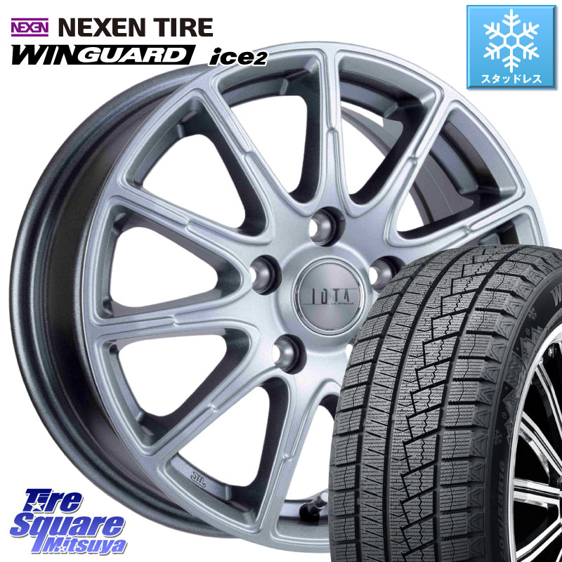 NEXEN WINGUARD ice2 2025年製 スタッドレス ミツヤ ネクセン ウィンガードアイス2 225/45R18 阿部商会 TIRADO IOTA イオタ ホイール 18インチ 18 X 7.5J +48 5穴 114.3 プリウスアルファ P15キックス リーフ RP6～8ステップワゴン CX-3 レヴォーグ RC系オデッセイ前期