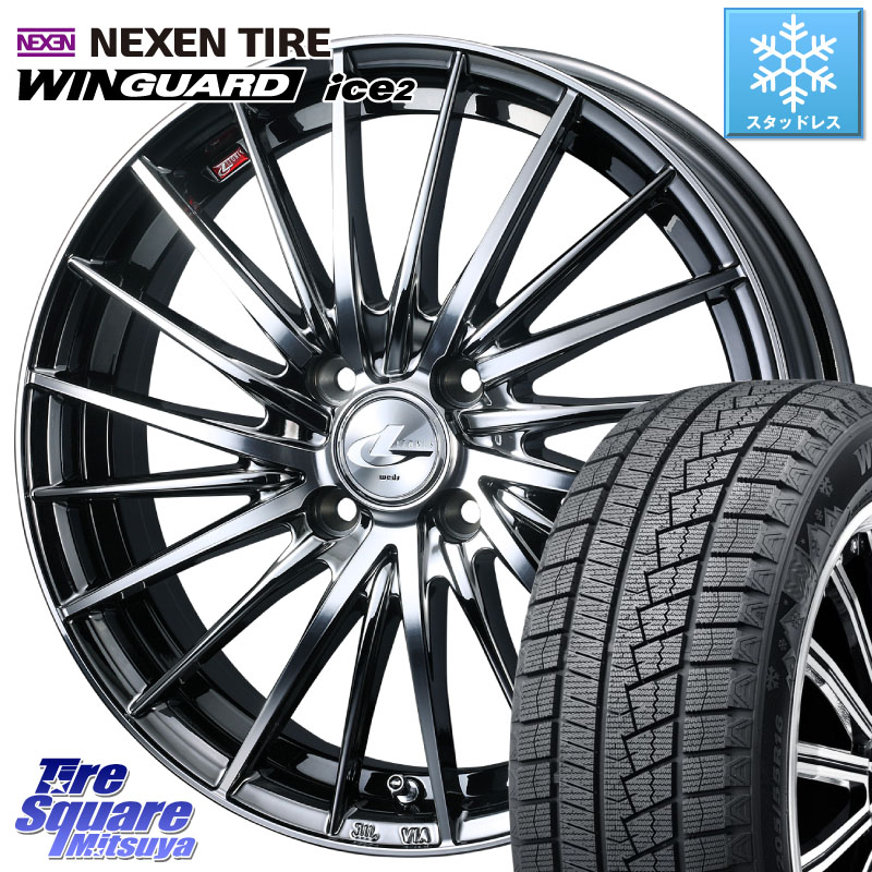 NEXEN WINGUARD ice2 2025年製 スタッドレス ミツヤ ネクセン ウィンガードアイス2 205/55R16WEDS LEONIS FR レオニス FR ホイール 16インチ 16X6.0J 50 4穴 100｜タイヤスクエアミツヤ