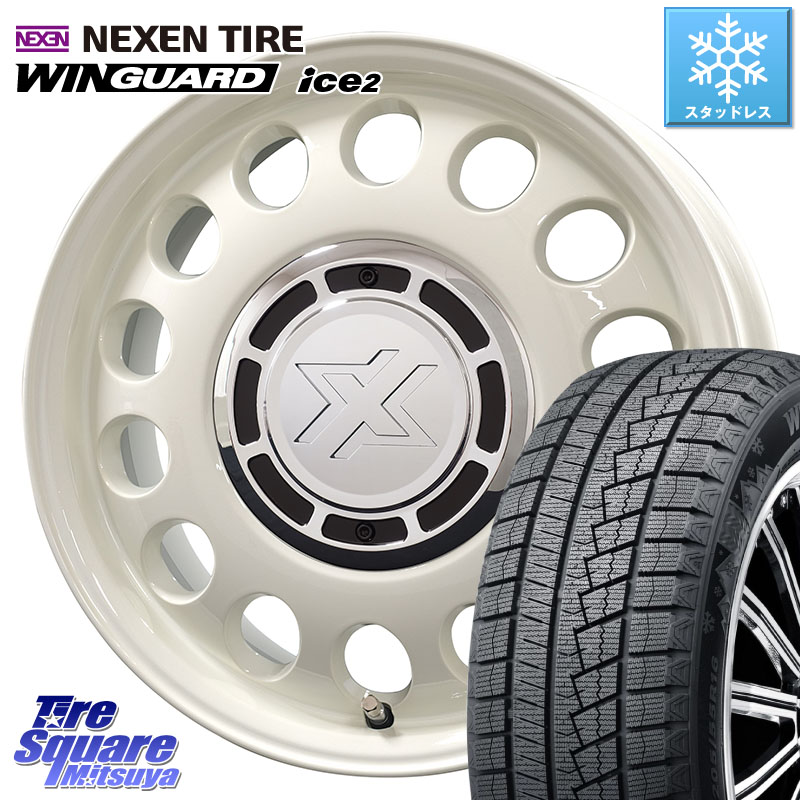 NEXEN WINGUARD ice2 2025年製 ネクセン ウィンガードアイス2 スタッドレスタイヤ 165/70R14 コスミック クロスブラッド STEELE ホイール 14インチ 14 X 4.5J +43 4穴 100 Mx27/37/47Sソリオ・デリカD2 MAx6S系ソリオ