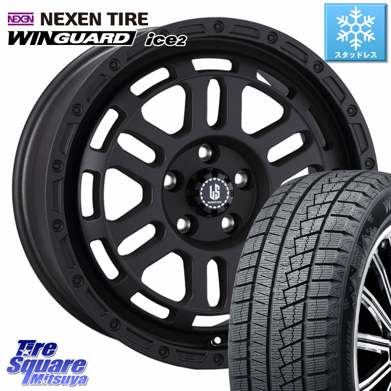 NEXEN WINGUARD ice2 2025年製 スタッドレス ミツヤ ネクセン ウィンガードアイス2 225/45R18阿部商会 LA STRADA DISCOVER ホイール 18インチ 18X8.0J 40 5穴 114.3 ステージア 日産 HS レクサス RX-8 MAZDA クラウンハイブリッド 220・H20系 クラウン 220系 インサイ|タイヤスクエアミツヤ