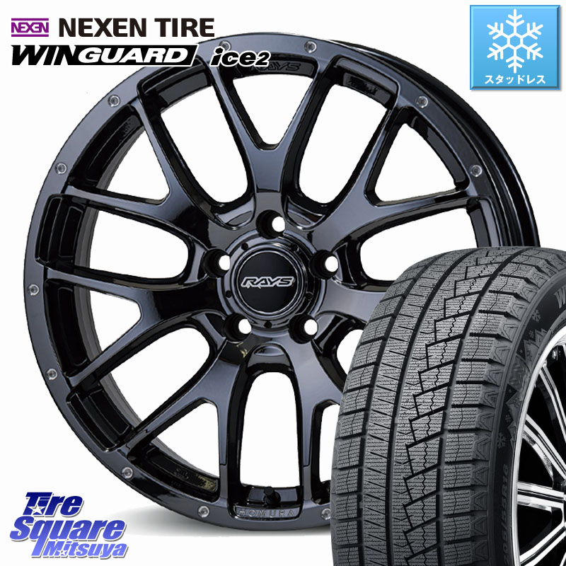 NEXEN WINGUARD ice2 2025年製 スタッドレス ミツヤ ネクセン ウィンガードアイス2 245/45R18 RAYS 【欠品次回要問合せ】 HOMURA 2X7FA ホイール 18インチ 18 X 7.5J +45 5穴 114.3