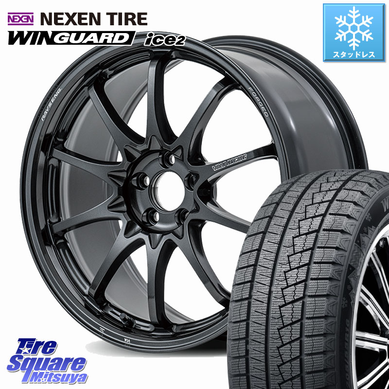 NEXEN WINGUARD ice2 2025年製 スタッドレス ミツヤ ネクセン ウィンガードアイス2 225/45R18 RAYS 【欠品次回10~11月】 CE28N-plus VOLK RACING 鍛造 ホイール 18インチ 18 X 8.0J +45 5穴 114.3 90系ノア ヴォクシー プリウスアルファ リーフ RP6～8ステップワゴン
