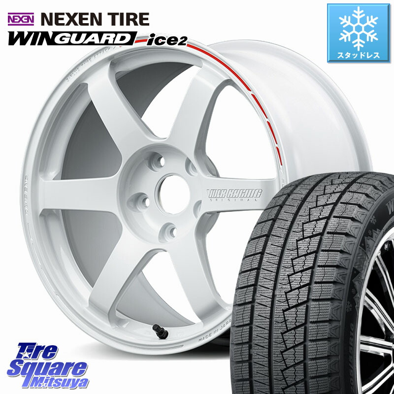 NEXEN WINGUARD ice2 2025年製 ネクセン ウィンガードアイス2 スタッドレスタイヤ 225/40R18 RAYS 【欠品次回10~11月】 TE37 SAGA S-plus TIME ATTACK EDITION VOLK RACING 鍛造 ホイール 18インチ 18 X 8.5J +43 5穴 114.3