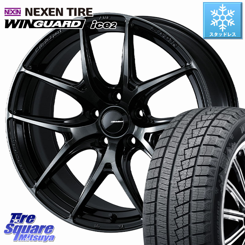 NEXEN WINGUARD ice2 2025年製 ネクセン ウィンガードアイス2 スタッドレスタイヤ 225/40R18 WEDS WedsSport SA-01R ホイール 18インチ ウェッズ スポーツ 18 X 7.5J +35 5穴 114.3