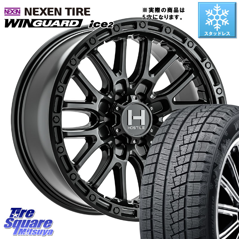 NEXEN WINGUARD ice2 2025年製 スタッドレス ミツヤ ネクセン ウィンガードアイス2 225/50R17 HOSTILE H135 RIDGE CREST JP SPEC ホイール 17インチ◇参考画像 17 X 8.0J +38 5穴 114.3