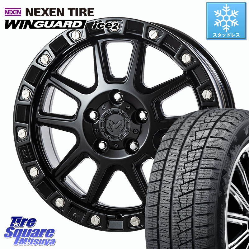 NEXEN WINGUARD ice2 2025年製 スタッドレス ミツヤ ネクセン ウィンガードアイス2 225/45R18 MKW M205 ブラックキャット ホイール 18インチ 18 X 8.0J +40 5穴 114.3 111,570円