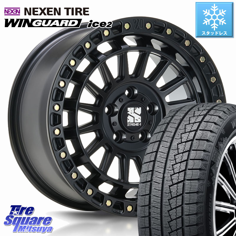 NEXEN WINGUARD ice2 2025年製 ネクセン ウィンガードアイス2 スタッドレスタイヤ 225/40R18MLJ XJ08 XTREME-J ホイール 18インチ 18X8.0J 40 5穴 114.3 シビック IS レクサス インサイト|タイヤスクエアミツヤ