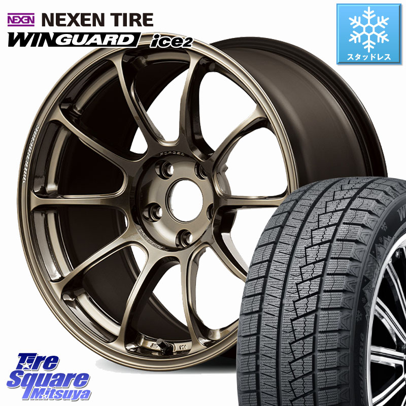 NEXEN WINGUARD ice2 2025年製 スタッドレス ミツヤ ネクセン ウィンガードアイス2 235/45R18RAYS ZE40 VOLK RACING 鍛造 ホイール 18インチ 18X8.0J 45 5穴 114.3 CY2アコード 70系カムリ スカイラインセダン 日産 ES レクサス キザシ GS (GS F除く) レクサス アコー｜タイヤスクエアミツヤ