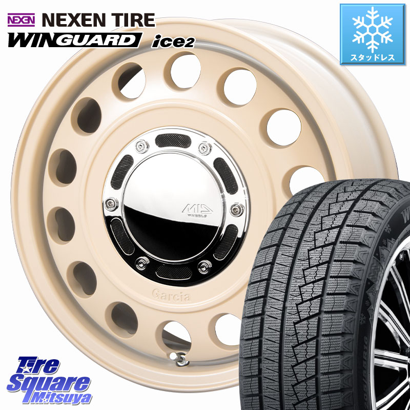 NEXEN WINGUARD ice2 2025年製 スタッドレス ミツヤ ネクセン ウィンガードアイス2 205/55R16 MANARAY MID GARCIA CISCO Type2 サンドベージュ 在庫● 16インチ ガルシア シスコ 16 X 6.5J(RENAUT KANGOO KW) +40 5穴 108 ルノー カングー2 KW系 ルノー カングービボッ