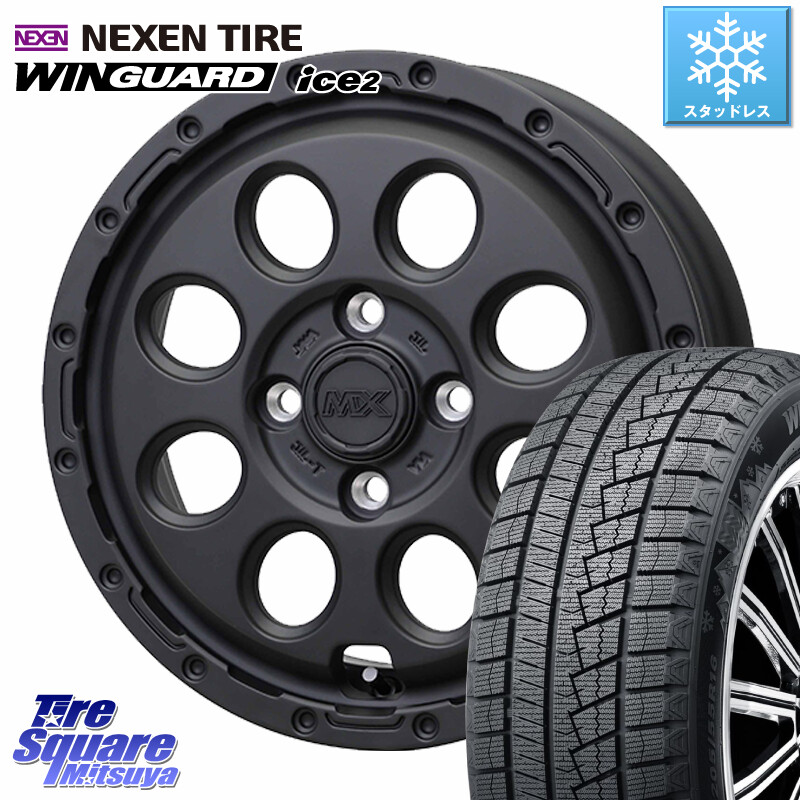 NEXEN WINGUARD ice2 2025年製 スタッドレス ミツヤ ネクセン ウィンガードアイス2 165/70R14HotStuff MAD CROSS RECON マッドクロス リーコン ホイール 14インチ 14X5.0J 35 4穴 100 パッソ｜タイヤスクエアミツヤ 49,992円