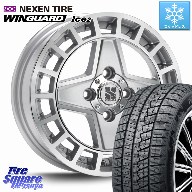 NEXEN WINGUARD ice2 2025年製 スタッドレス ミツヤ ネクセン ウィンガードアイス2 175/70R14MLJ QUAD クアッド XTREME-J ホイール 14インチ エクストリーム 14X4.5J 45 4穴 100 Mx27/37/47Sソリオ・MB37SデリカD2 デリカD:2 D2｜タイヤスクエアミツヤ 56,711円