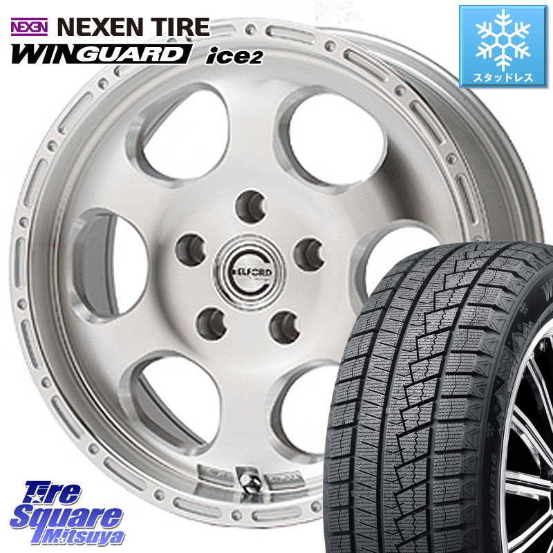 NEXEN WINGUARD ice2 2025年製 スタッドレス ミツヤ ネクセン ウィンガードアイス2 205/55R16MEIWA Blood Stock One Piece ホイール 16インチ 16X7.0J 35 5穴 114.3 GRヤリスRSノーマルキャリパー｜タイヤスクエアミツヤ