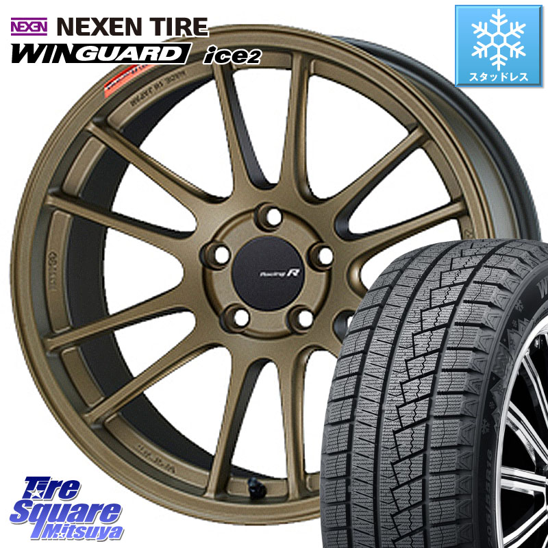 NEXEN WINGUARD ice2 2025年製 ネクセン ウィンガードアイス2 スタッドレスタイヤ 225/40R18 ENKEI エンケイ Racing Revolution GTC01RR ホイール※GRヤリスは付属のセンターキャップ装着不可 18 X 8.5J(GR YARIS RZ) +42 5穴 114.3 GRヤリスRZビックキャリパー対応(RC1