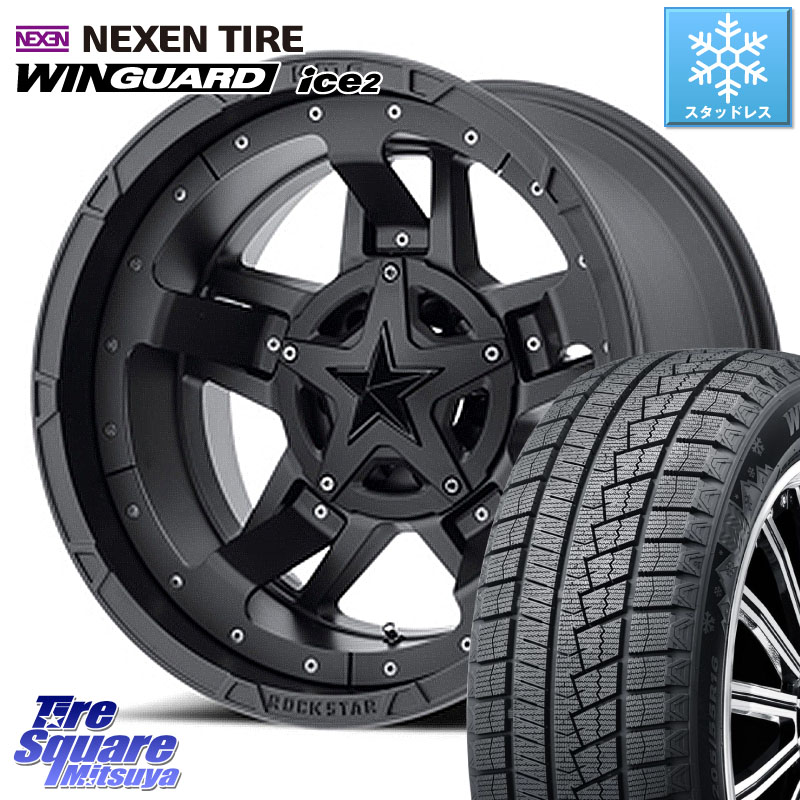 NEXEN WINGUARD ice2 2025年製 スタッドレス ミツヤ ネクセン ウィンガードアイス2 225/50R17 KMC XD827 ROCKSTAR3 ホイール 17インチ ロックスター3 17 X 8.0J +35 5穴 114.3